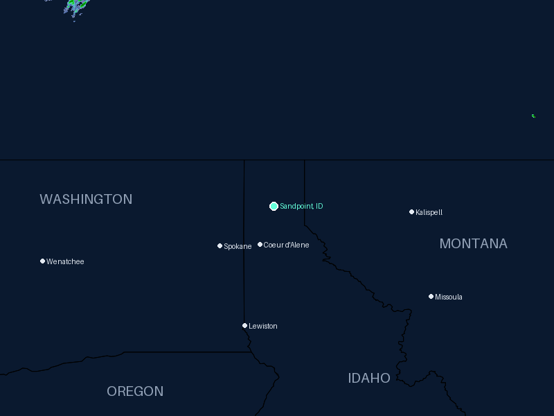 Current radar for the Sandpoint, ID area